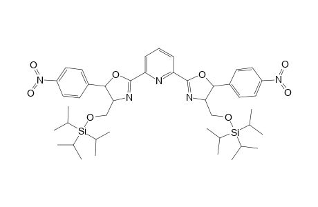 2,6-bis{[4',5'-Dihydro-5'-(4''-nitrophenyl)-4'-[(triisipropylsilyloxy)methyl]oxazol-2'-yl}pyridine