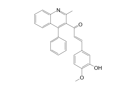 (E)-3-(3-Hydroxy-4-methoxyphenyl)-1-(2-methyl-4-phenylquinol-3-yl)prop-2-en-1-one