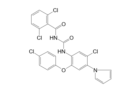 1-[5-chloro-2-(p-chlorophenoxy)-4-(pyrrol-1-yl)phenyl]-3-(2,6-dichlorobenzoyl)urea