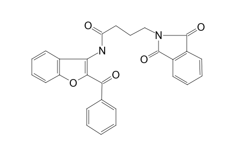 4-[1,3-bis(oxidanylidene)isoindol-2-yl]-N-[2-(phenylcarbonyl)-1-benzofuran-3-yl]butanamide