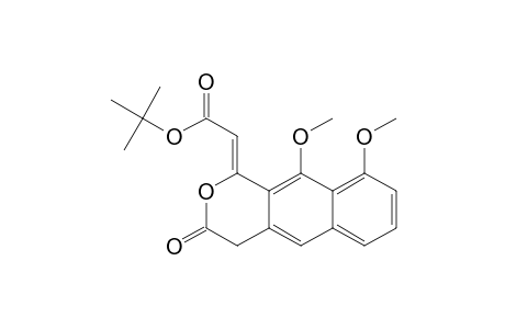 (Z)-9,10-Dimethoxy-4-oxo-(3H)-2-naphtho(2,3-C)pyran 1-ylidene-acetic acid, tert-butyl ester