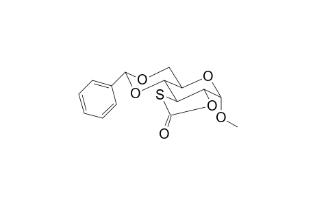 Methyl 4,6-o-benzylidene-2,3-o,S-carbonyl-3-thio-.alpha.,D-glc