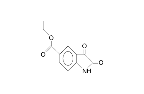 2,3-dioxo-5-indolinecarboxylic acid, ethyl ester