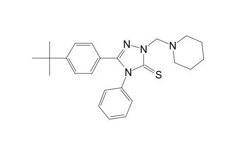 3H-1,2,4-triazole-3-thione, 5-[4-(1,1-dimethylethyl)phenyl]-2,4-dihydro-4-phenyl-2-(1-piperidinylmethyl)-