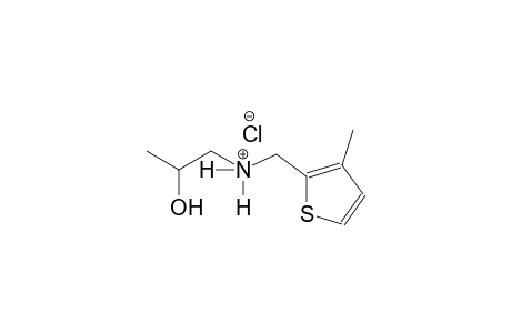 2-hydroxy-N-[(3-methyl-2-thienyl)methyl]-1-propanaminium chloride