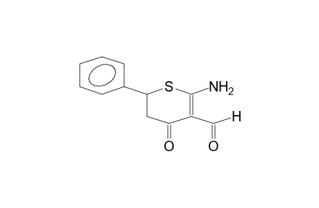 2-amino-4-keto-6-phenyl-5,6-dihydrothiopyran-3-carbaldehyde