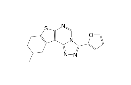 benzo[4,5]thieno[3,2-e][1,2,4]triazolo[4,3-c]pyrimidine, 3-(2-furanyl)-8,9,10,11-tetrahydro-10-methyl-