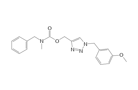 [1-(3-Methoxybenzyl)-1H-1,2,3-triazol-4-yl]methyl benzyl(methyl)carbamate