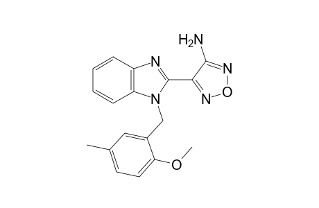 4-[1-(2-Methoxy-5-methyl-benzyl)-1H-benzoimidazol-2-yl]-furazan-3-ylamine