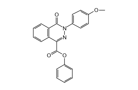 3,4-DIHYDRO-3-(p-METHOXYPHENYL)-4-OXO-1-PHTHALAZINECARBOXYLIC ACID, PHENYL ESTER