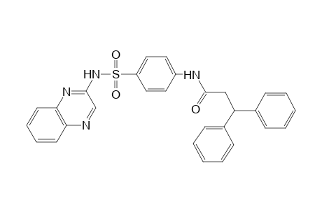 3,3-diphenyl-N-{4-[(2-quinoxalinylamino)sulfonyl]phenyl}propanamide