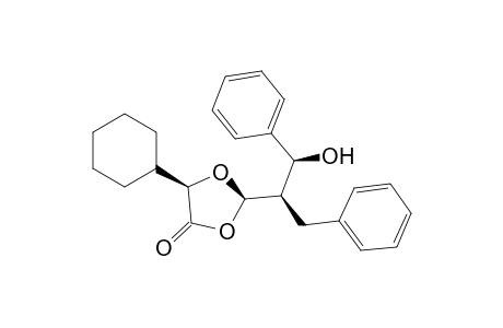 1,3-Dioxolan-4-one, 5-cyclohexyl-2-[2-hydroxy-2-phenyl-1-(phenylmethyl)ethyl]-, [2R-[2.alpha.(1R*,2R*),5.alpha.]]-