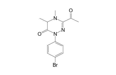 3-Acetyl-1-(4-bromophenyl)-4,5-dimethyl-4,5-dihydro-1H-[1,2,4]triazin-6-one