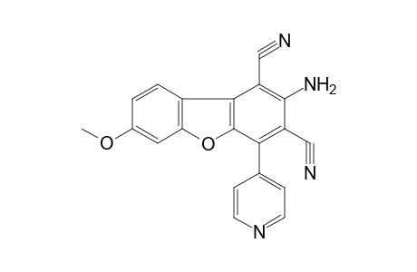 2-Amino-7-methoxy-4-(4-pyridinyl)dibenzo[b,d]furan-1,3-dicarbonitrile