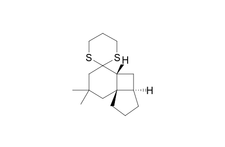 (3aR,4aR,8aS)-7,7-Dimethyloctahydro-6H-spiro{cyclopenta[1,4]cyclobuta[1,2]benzene-5,2'-[1,3]dithiane}