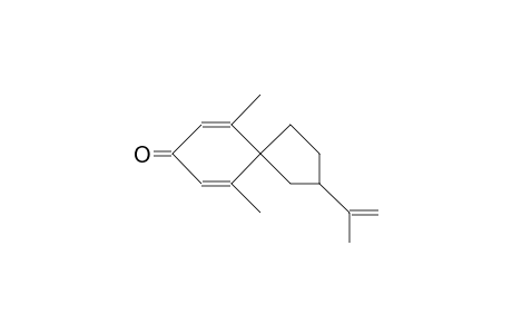 6,10-dimethyl-2-prop-1-en-2-ylspiro[4.5]deca-6,9-dien-8-one