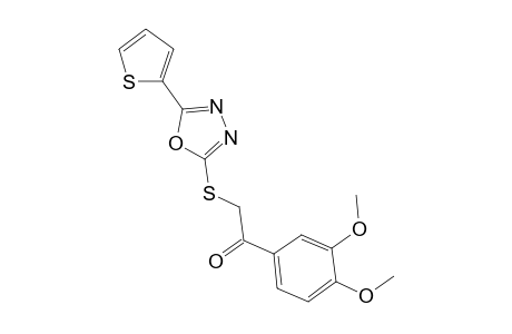 1-Ethanone, 1-(3,4-dimethoxyphenyl)-2-[[5-(2-thienyl)-1,3,4-oxadiazol-2-yl]thio]-