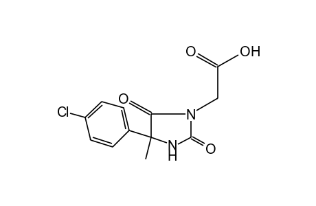 4-(p-chlorophenyl)-2,5-dioxo-4-methyl-1-imidazolidineacetic acid