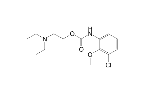 2-(diethylamino)ethanol, 3-chloro-2-methoxycarbanilate (ester)