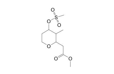 Methyl (3RS)-2-{ tetrahydro-3'-methyl-4'-[(methylsulfonyl)oxy]-2H-pyran-2'-yl}-acetate