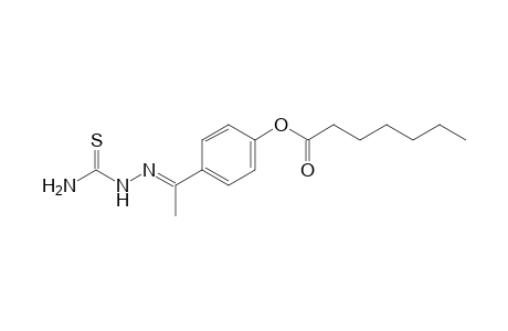 Heptanoic acid, ester with 4'-hydroxyacetophenone, thiosemicarbazone