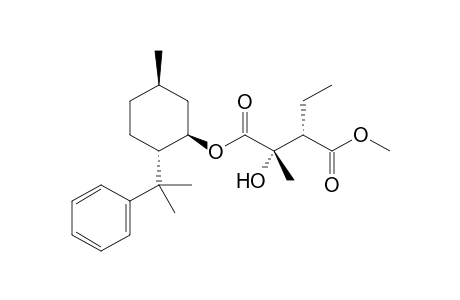 (2S,3S)-1-[(1R,2S)-5-Methyl-2-(1-methyl-1-phenylethyl)cyclohexyl]4-methyl 3-ethyl-2-hydroxy-2-methylbutandioate