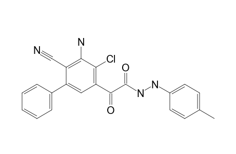 3-Amino-2-cyano-4-chloro-5-{[(p-tolyl)hydrazo]glyoxalyl}-biphenyl