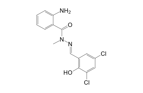 anthranilic acid, (3,5-dichlorosalicylidene)methylhydrazide