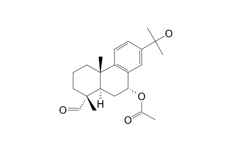 7.alpha.-Acetoxy-15-hydroxyabieta-8,11,13-trien-18-al