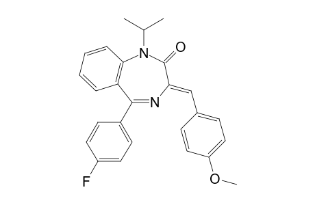 (Z)-5-(4-fluorophenyl)-3-(4-methoxybenzylidene)-1-isopropyl-1H-benzo[e][1,4]diazepin-2(3H)-one