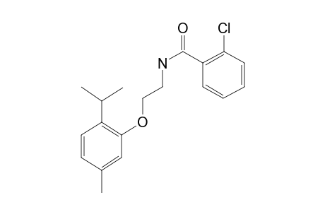 2-Chloro-N-[2-(2-isopropyl-5-methyl-phenoxy)-ethyl]-benzamide