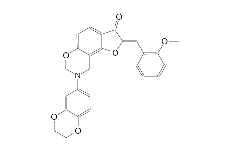 7H-furo[2,3-f][1,3]benzoxazin-3(2H)-one, 8-(2,3-dihydro-1,4-benzodioxin-6-yl)-8,9-dihydro-2-[(2-methoxyphenyl)methylene]-, (2Z)-