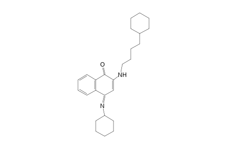 2-[(4-Cyclohexylbutyl)amino]-4-(cyclohexylimino)-1(4H)-naphthalenone