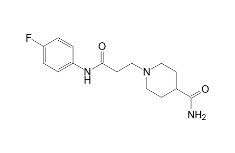 1-piperidinepropanamide, 4-(aminocarbonyl)-N-(4-fluorophenyl)-