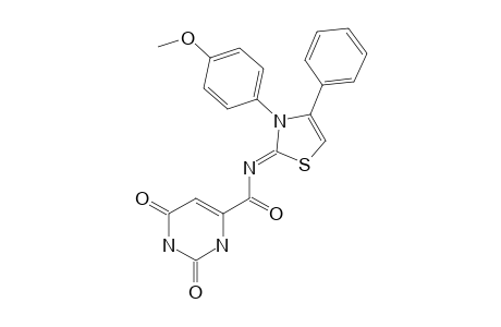 N-(3-(4-Methoxyphenyl)-4-phenyl thiazol-2(3H)-ylidene)-2,6-dioxo-1,2,3,6-tetrahydropyrimidine-4-carboxamide