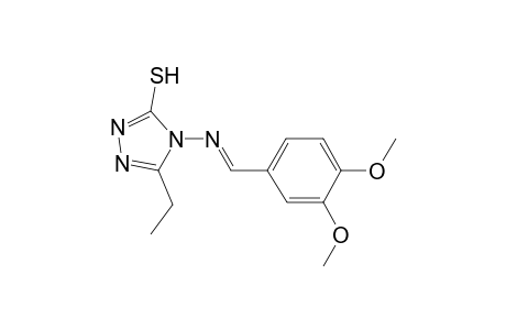 4-[(3,4-Dimethoxy-benzylidene)-amino]-5-ethyl-4H-[1,2,4]triazole-3-thiol