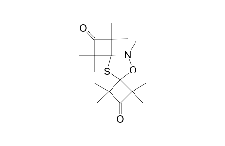 2,2,2',2",2",4,4,4",4"-Nonamethyldispiro[cyclobutane-3,3'-(1,4,2)-oxathiazolidine-5',3"-cyclobutan]-1,1"-doine