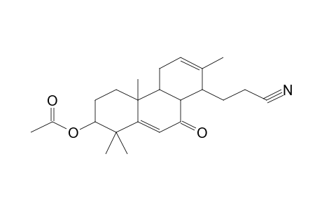 Acetic acid, 8-(2-cyanoethyl)-1,1,4a,7-tetramethyl-9-oxo-1,2,3,4,4a,4b,5,8,8a,9-decahydro-phenanthren-2-yl ester
