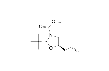 trans-[methyl (2R,5R)-5-allyl-2-(t-butyl)-1,3-oxazolidine-3-carboxylate]