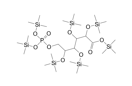 Gluconic acid, 2,3,4,5-tetrakis-O-(trimethylsilyl)-, trimethylsilyl ester, bis(trimethylsilyl) phosphate, D-