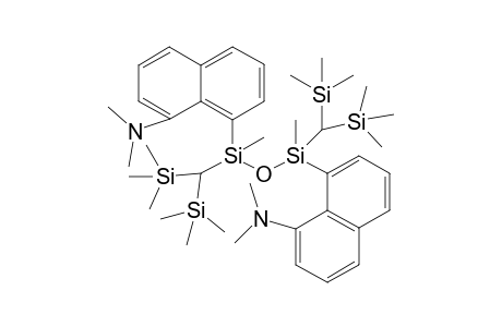 1,3-Bis[8-(dimethylamino)-1-naphthyl]-1,3-dimethyl-1,3-bis[bis(trimethylsilyl) methyl]disiloxane