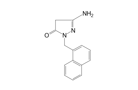 3-amino-1-[(1-naphthyl)methyl]-2-pyrazolin-5-one