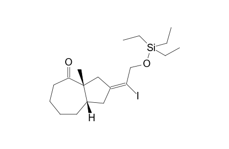 rel-(3aR,8aS,E)-2-(1-Iodo-2-((triethylsilyl)oxy)ethylidene)-3a-methyloctahydroazulen-4(2H)-one