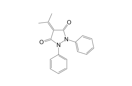 1,2-diphenyl-4-isopropylidene-3,5-pyrazolidinedione