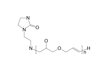 1-[N-[Poly(3-allyloxy-2-hydroxypropyl)]-2-aminoethyl]-2-imidazolidinone solution