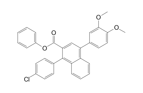 Phenyl 1-(4-chlorophenyl)-4-(3,4-dimethoxyphenyl)-2-naphthoate