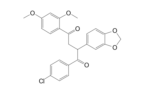 2-(1,3-benzodioxol-5-yl)-1-(4-chlorophenyl)-4-(2,4-dimethoxyphenyl)butane-1,4-dione