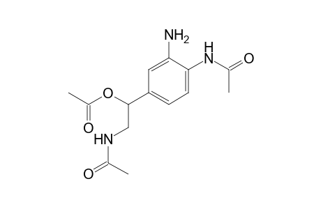4'-(2-acetamido-1-hydroxyethyl)-2'-aminoacetanilide, acetate (ester)