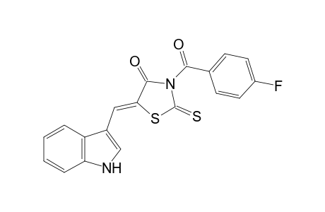 3-(4-Fluorobenzoyl)-5-(3-indolylmethylene)rhodanine