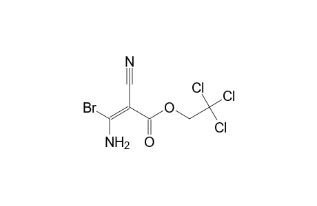 (E)-3-amino-3-bromo-2-cyano-acrylic acid 2,2,2-trichloroethyl ester